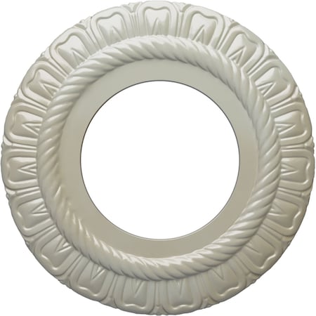 Claremont Ceiling Medallion (Fits Canopies up to 5 5/8"), 9"OD x 4 1/2"ID x 1/2"P, Flash Blue